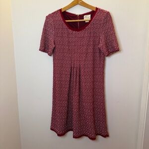 Dora Dress by Maeve Anthropology Red Small